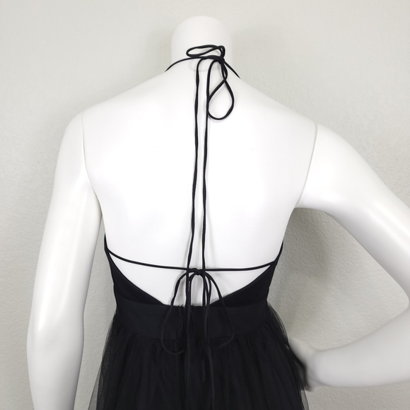 NWT Amoris Black Halter Maxi Gown Size M - Picture 7 of 12